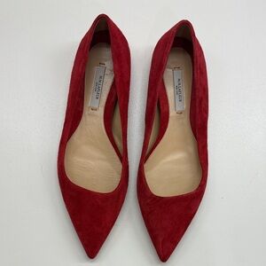 Manolo Blahnik Scarlet Suede Loafers